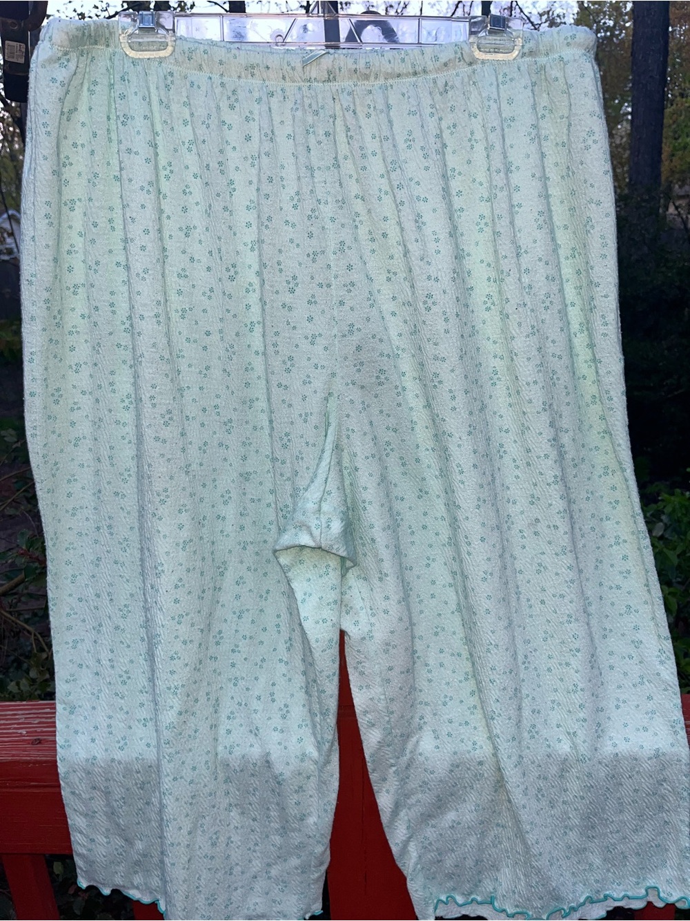 Croft & Barrow Intimates  Matching Set 2X Mint Floral Pajama Lounge Set - Picture 2 of 9